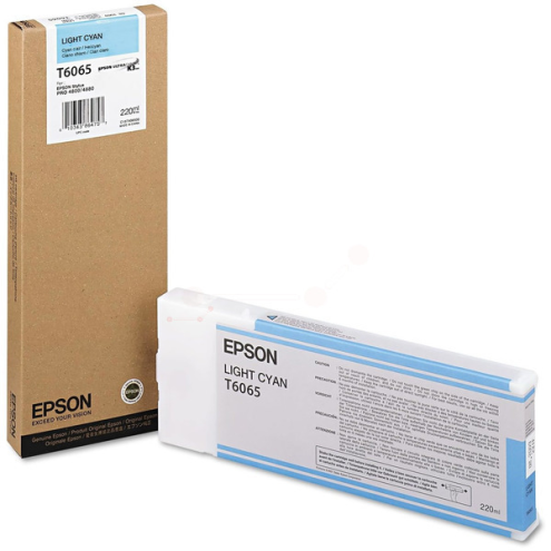 ORIGINAL EPSON T6065 Tintenpatrone cyan hell 220,00 ml (C 13 T 606500)