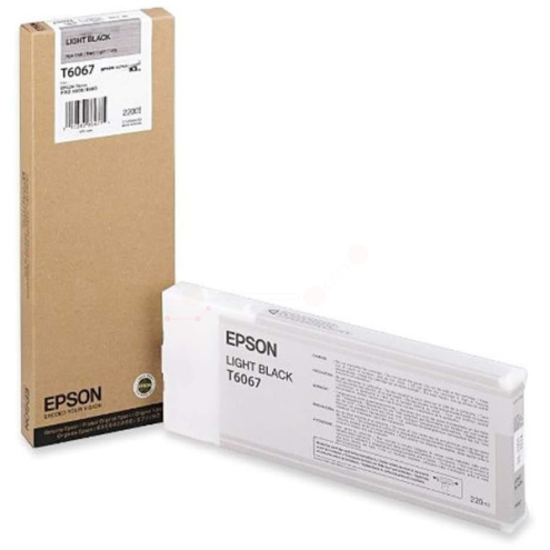 ORIGINAL EPSON T6067 Tintenpatrone schwarz hell 220,00 ml (C 13 T 606700)
