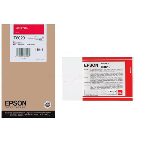 ORIGINAL EPSON T6023 Tintenpatrone magenta 110,00 ml (C 13 T 602300)