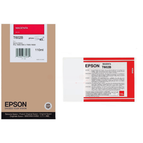 ORIGINAL EPSON T602B Tintenpatrone magenta 110,00 ml (C 13 T 602B00)