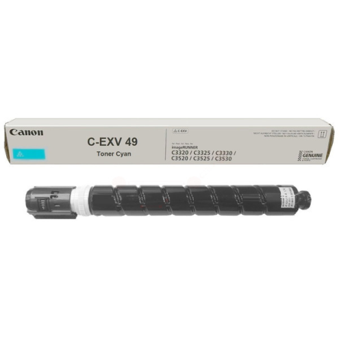 ORIGINAL CANON CEXV49 Toner cyan 19.000 Seiten/5% (8525 B 002)