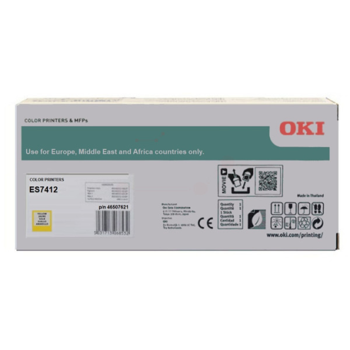 ORIGINAL OKI 46507621 Toner-Kit gelb 11.500 Seiten