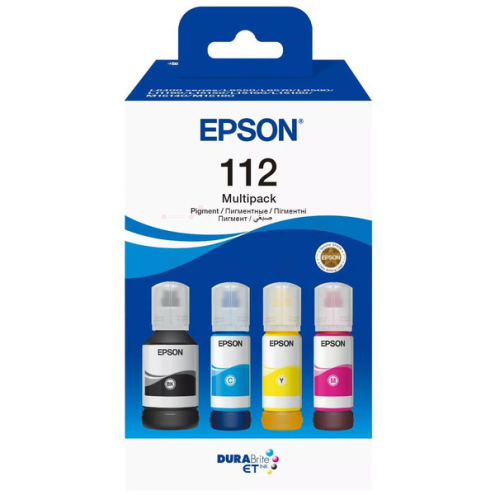 ORIGINAL EPSON 112 Tintenflasche MultiPack Bk,C,M,Y 127ml + 3x70ml (C 13 T 06C64A)