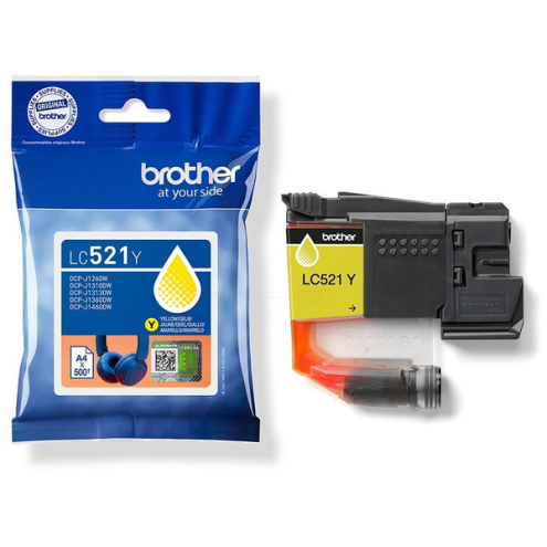 ORIGINAL BROTHER LC521Y Tintenpatrone gelb 500 Seiten