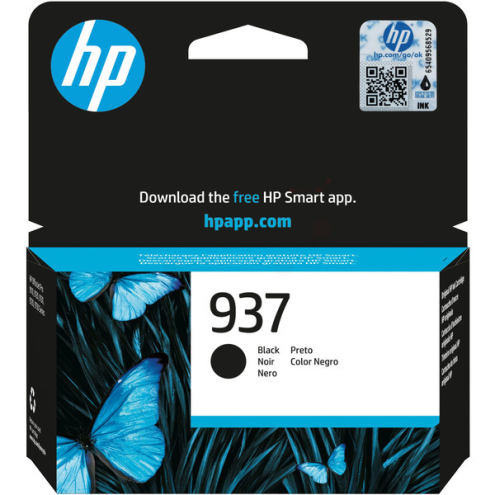 ORIGINAL HP 937 Druckkopfpatrone schwarz 1.450 Seiten (4S6W5NE)