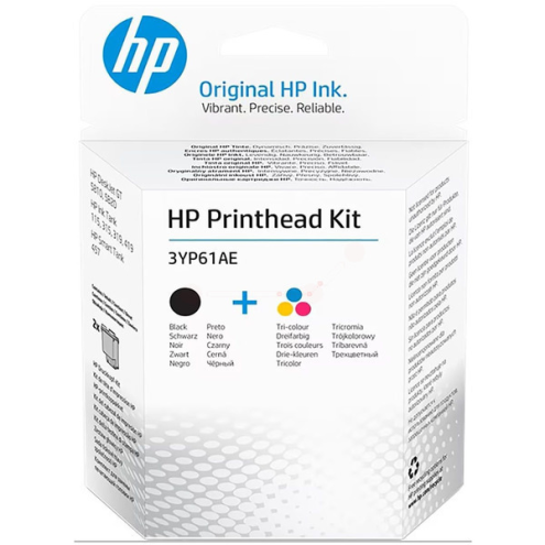 ORIGINAL HP GT52 Druckkopf Multipack schwarz + CMY 1.620 Seiten, VE=2 (3YP61AE)