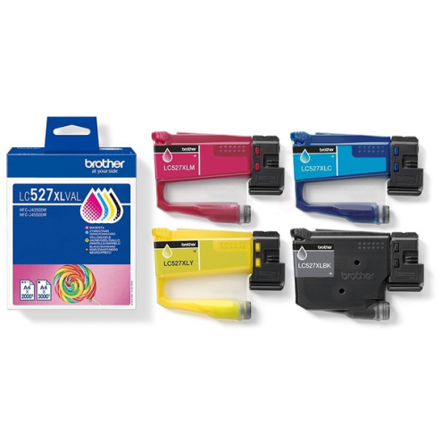 ORIGINAL BROTHER LC527XLVAL Tintenpatrone MultiPack Bk,C,M,Y High-Capacity 3500pg + 3x2000 pg