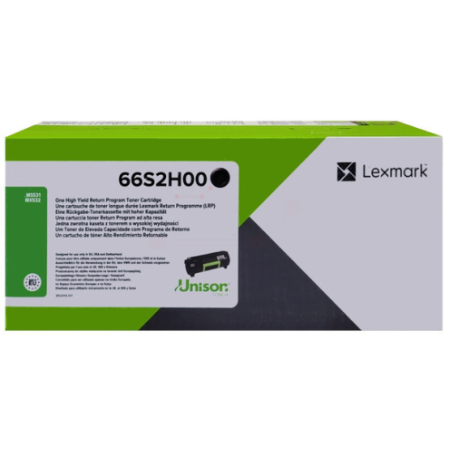 ORIGINAL LEXMARK 66S2H00 Toner-Kit return program High-Capacity 28.400 Seiten