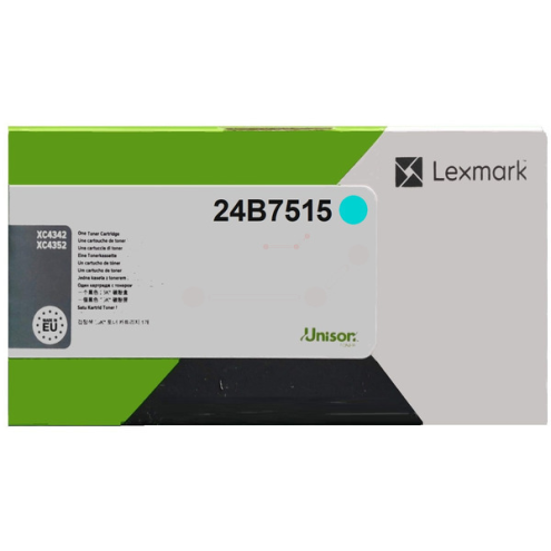 ORIGINAL LEXMARK 24B7515 Toner-Kit cyan 14.200 Seiten