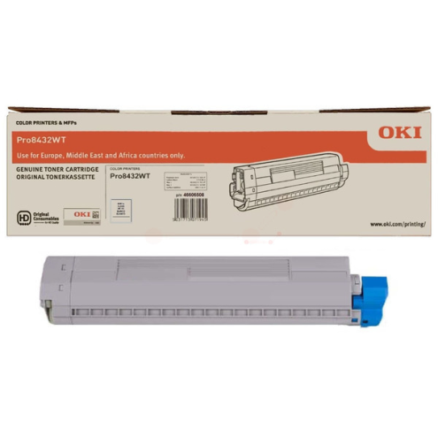 ORIGINAL OKI 46606508 Toner-Kit weiss 4.500 Seiten/5%