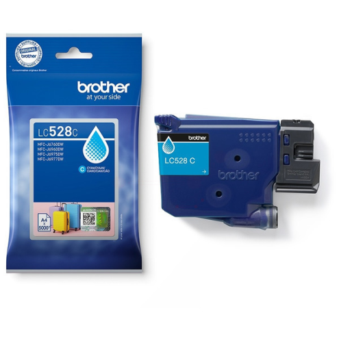 ORIGINAL BROTHER LC528C Tintenpatrone cyan extra High-Capacity 5.000 Seiten