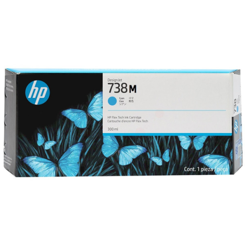 ORIGINAL HP 738M Tintenpatrone cyan 300,00 ml (676M9A)