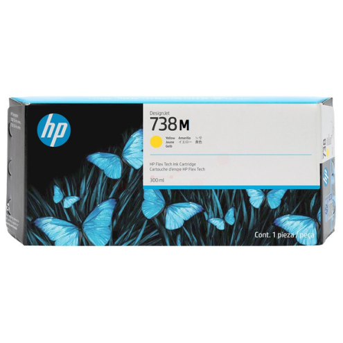 ORIGINAL HP 738M Tintenpatrone gelb 300,00 ml (676N1A)