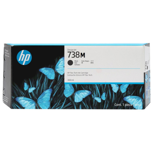 ORIGINAL HP 738M Tintenpatrone schwarz 300,00 ml (498Q0A)