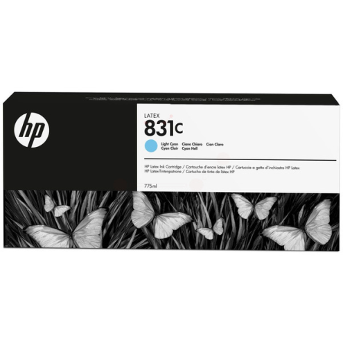 ORIGINAL HP 831C Tintenpatrone cyan hell Latex 775,00 ml (CZ 698 A)