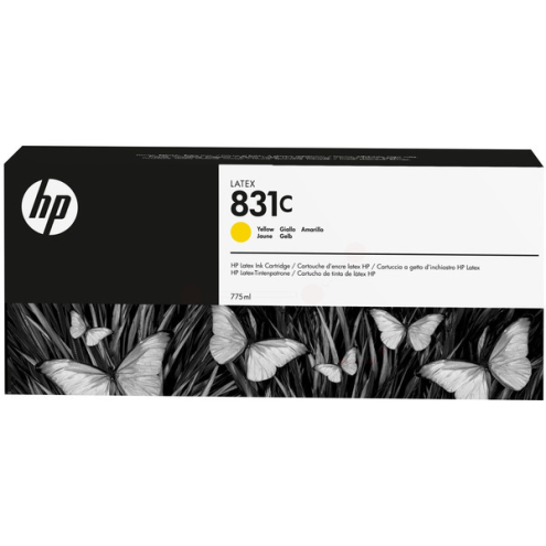 ORIGINAL HP 831C Tintenpatrone gelb Latex 775,00 ml (CZ 697 A)