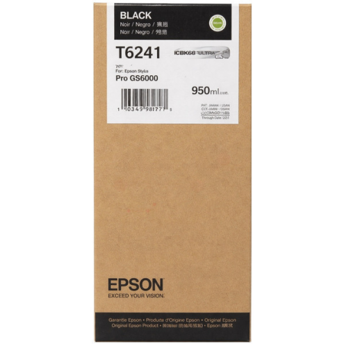 ORIGINAL EPSON T6241 Tintenpatrone schwarz 950,00 ml (C 13 T 624100)