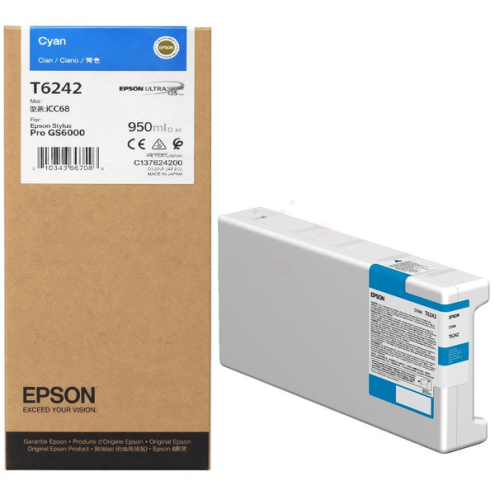 ORIGINAL EPSON T6242 Tintenpatrone cyan 950,00 ml (C 13 T 624200)