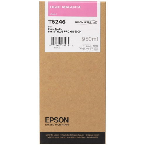 ORIGINAL EPSON T6246 Tintenpatrone magenta hell 950,00 ml (C 13 T 624600)