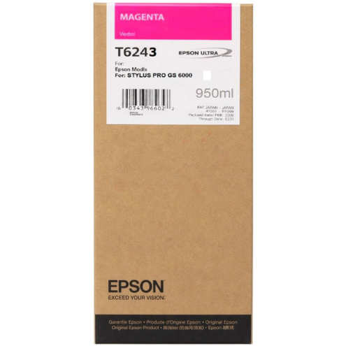 ORIGINAL EPSON T6243 Tintenpatrone magenta 950,00 ml (C 13 T 624300)