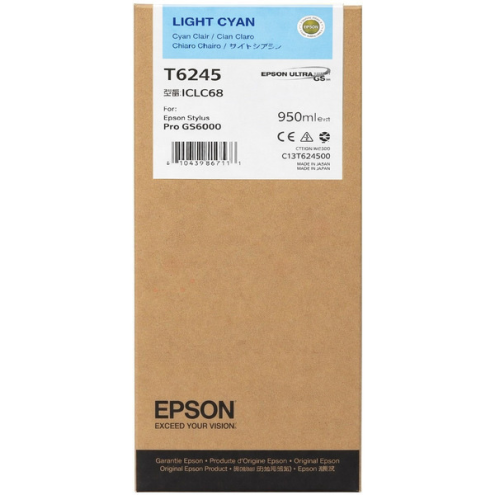 ORIGINAL EPSON T6245 Tintenpatrone cyan hell 950,00 ml (C 13 T 624500)