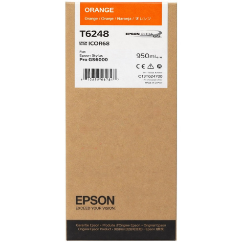 ORIGINAL EPSON T6248 Tintenpatrone orange 950,00 ml (C 13 T 624800)