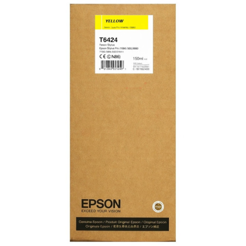 ORIGINAL EPSON T6424 Tintenpatrone gelb 150,00 ml (C 13 T 642400)