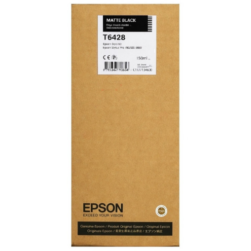 ORIGINAL EPSON T6428 Tintenpatrone schwarz matt 150,00 ml (C 13 T 64280N)