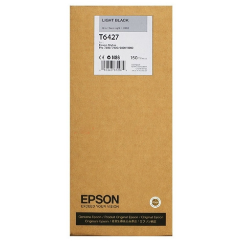 ORIGINAL EPSON T6427 Tintenpatrone schwarz hell 150,00 ml (C 13 T 642700)