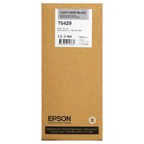 ORIGINAL EPSON T6429 Tintenpatrone schwarz hell hell 150,00 ml (C 13 T 642900)