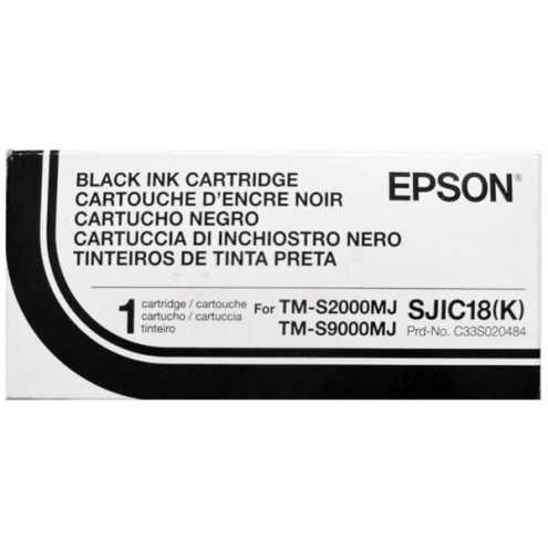 ORIGINAL EPSON SJIC18K Tintenpatrone schwarz 32,50 ml (C 33 S0 20701)