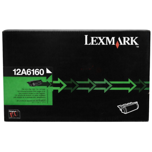ORIGINAL LEXMARK 12A6160 Tonerkartusche schwarz remanufactured 30.000 Seiten/5%