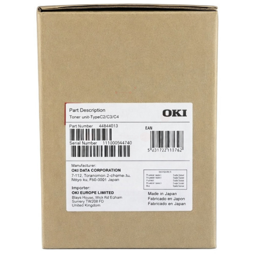 ORIGINAL OKI 46844013 Tonerkartusche cyan 9.000 Seiten