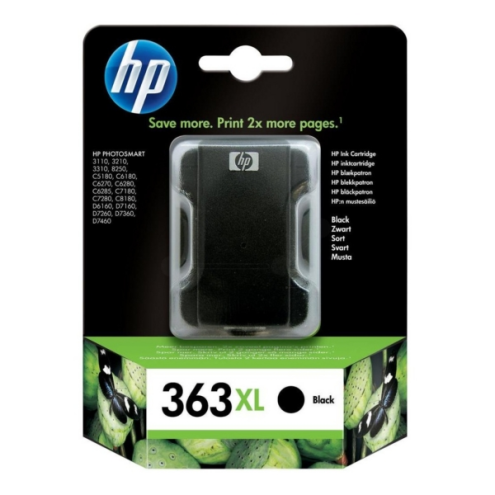 ORIGINAL HP 363XL Tintenpatrone schwarz High-Capacity 1.100 Seiten, 17,00 ml (C 8719 EE)