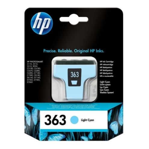 ORIGINAL HP 363 Tintenpatrone cyan hell 5,50 ml (C 8774 EE)