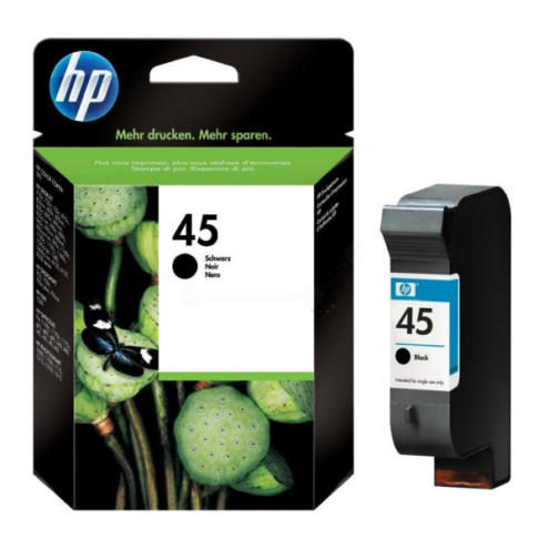 ORIGINAL HP 45 Druckkopfpatrone schwarz High-Capacity 930 Seiten, 42,00 ml (51645 AE)