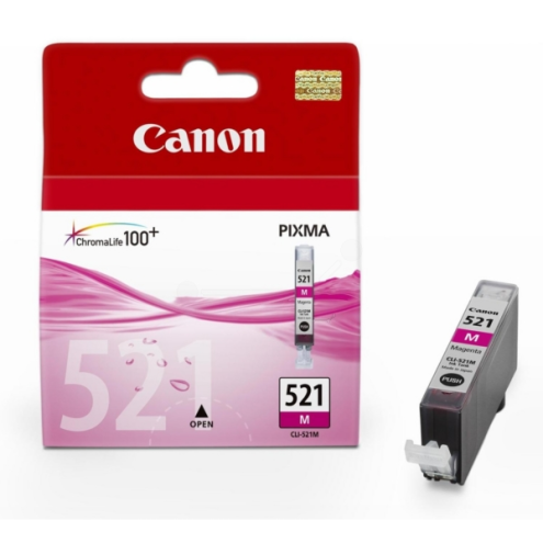 ORIGINAL CANON CLI521M Tintenpatrone magenta 445 Seiten, 9,00 ml (2935 B 001)