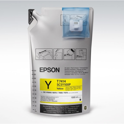 ORIGINAL EPSON T741400 Tintenpatrone gelb 1.000,00 ml, VE=6 (C 13 T 741400)