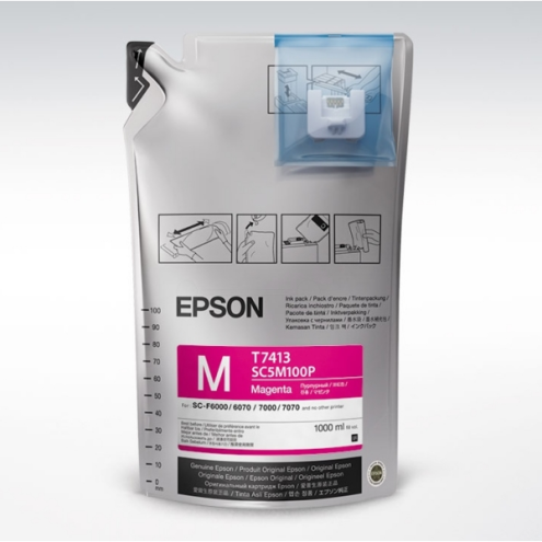 ORIGINAL EPSON T741300 Tintenpatrone magenta 1.000,00 ml, VE=6 (C 13 T 741300)