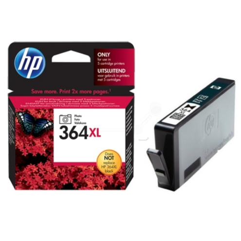 ORIGINAL HP 364XL Tintenpatrone schwarz foto High-Capacity 290 Seiten, 7,00 ml (CB 322 EE)