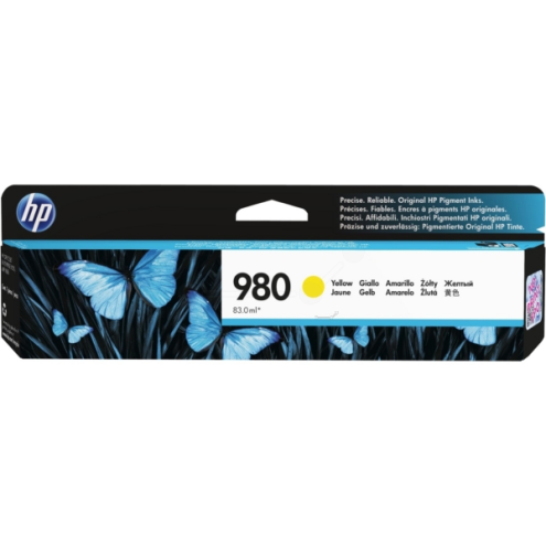 ORIGINAL HP 980 Tintenpatrone gelb 6.600 Seiten, 83,00 ml (D8J09A)