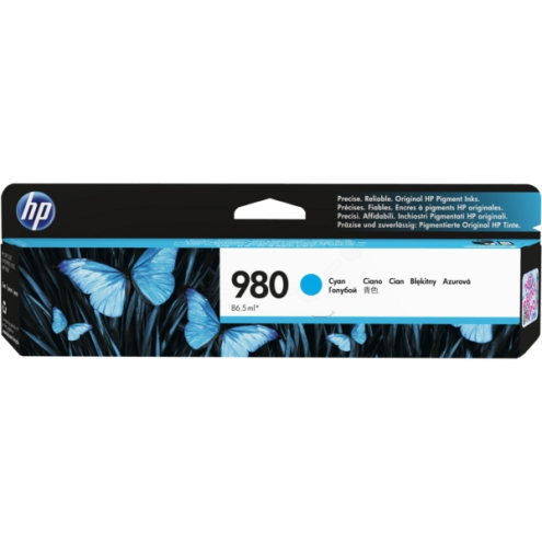 ORIGINAL HP 980 Tintenpatrone cyan 6.600 Seiten, 86,50 ml (D8J07A)
