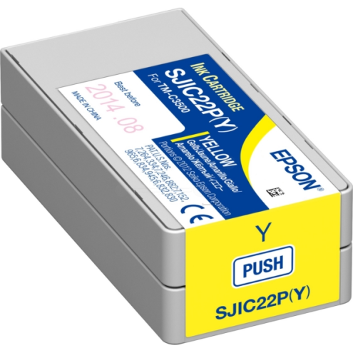 ORIGINAL EPSON SJIC22PY Tintenpatrone gelb 32,50 ml (C 33 S0 20604)