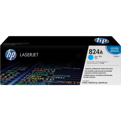 ORIGINAL HP 824A Toner cyan 21.000 Seiten (CB 381 A)