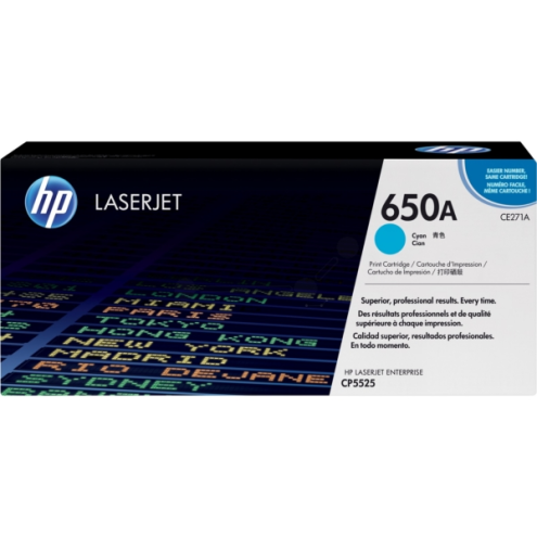 ORIGINAL HP 650A Tonerkartusche cyan 15.000 Seiten (CE 271 A)