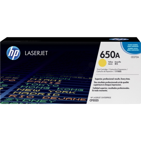 ORIGINAL HP 650A Tonerkartusche gelb 15.000 Seiten (CE 272 A)