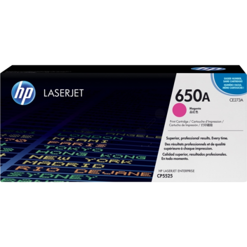 ORIGINAL HP 650A Tonerkartusche magenta 15.000 Seiten (CE 273 A)