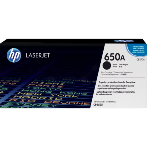 ORIGINAL HP 650A Tonerkartusche schwarz 13.500 Seiten (CE 270 A)