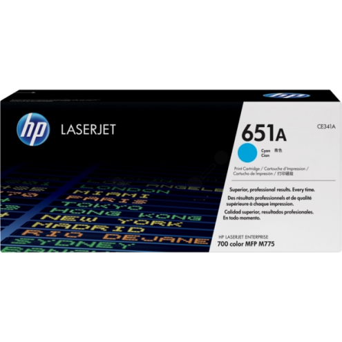 ORIGINAL HP 651A Tonerkartusche cyan 16.000 Seiten (CE 341 A)