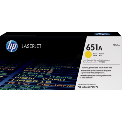 ORIGINAL HP 651A Tonerkartusche gelb 16.000 Seiten (CE 342 A)